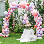 7.2 Ft. Balloon Arch Stand Kit Adjustable Background Balloon Frame Stand Set, Trellis Accessory