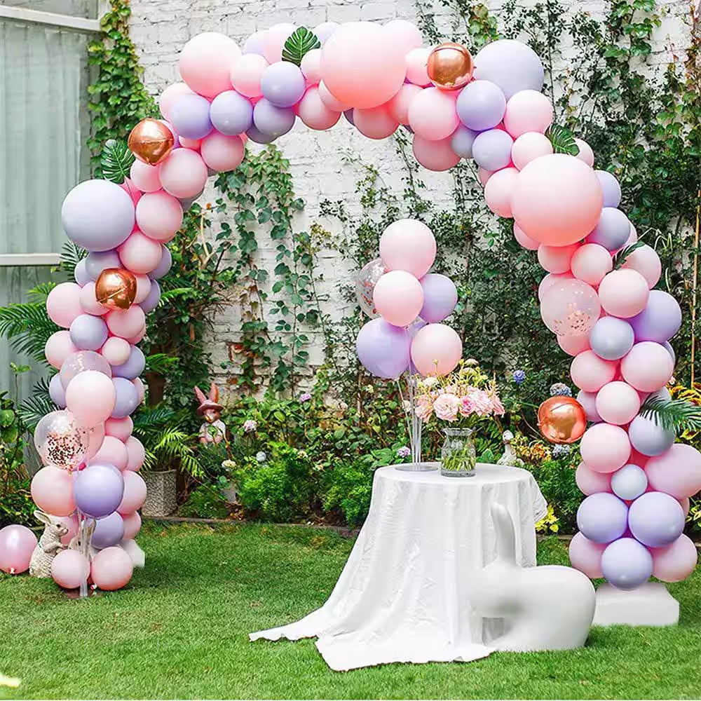 7.2 Ft. Balloon Arch Stand Kit Adjustable Background Balloon Frame Stand Set, Trellis Accessory