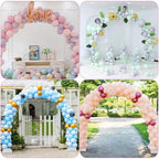 7.2 Ft. Balloon Arch Stand Kit Adjustable Background Balloon Frame Stand Set, Trellis Accessory