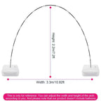 7.2 Ft. Balloon Arch Stand Kit Adjustable Background Balloon Frame Stand Set, Trellis Accessory