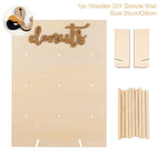 Wooden Donut Wall Stand Donut Party Decoration Doughnut Holder Wedding Party Decor Birthday Party Supplies Baby Shower