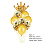30 40 50 Years Old Latex Balloons Happy Birthday Party Decor Anniversary Adult 30Th 40Th 50Th Birthday Latex Balloons Gold