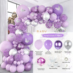 Purple Butterfly Balloons Garland Arch Kit Latex Ballon Birthday Party Decor Kids Adult Wedding Baloon Baby Shower Decor Ballon