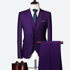 Wedding Suit Men Classical Men'S Business Suit 3 Pieces New Formal Korean Slims Suit Dress Suit Tuxedo Groom Suit