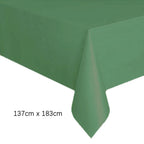 Disposable Tablecloth White Pink Table Cover Plastic Rectangle Desk Cloth for Birthday Wedding Party Table Decor Xmas