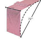 Pink Sequin Table Runners 72 X 12 Inch, Pack of 5, Sparkly Elegant Shiny Glitter for Valentine'S Day Wedding Decoration
