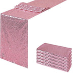 Pink Sequin Table Runners 72 X 12 Inch, Pack of 5, Sparkly Elegant Shiny Glitter for Valentine'S Day Wedding Decoration