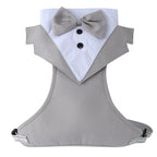 Halloween Christmas Dog Vest Tuxedo Harness Adjustable Tuxedo with Bow Tie for Male Dogs Wedding Party Suit Pet Costume Outfits