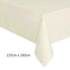 Disposable Tablecloth White Pink Table Cover Plastic Rectangle Desk Cloth for Birthday Wedding Party Table Decor Xmas