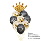 30 40 50 Years Old Latex Balloons Happy Birthday Party Decor Anniversary Adult 30Th 40Th 50Th Birthday Latex Balloons Gold