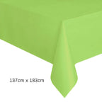 Disposable Tablecloth White Pink Table Cover Plastic Rectangle Desk Cloth for Birthday Wedding Party Table Decor Xmas