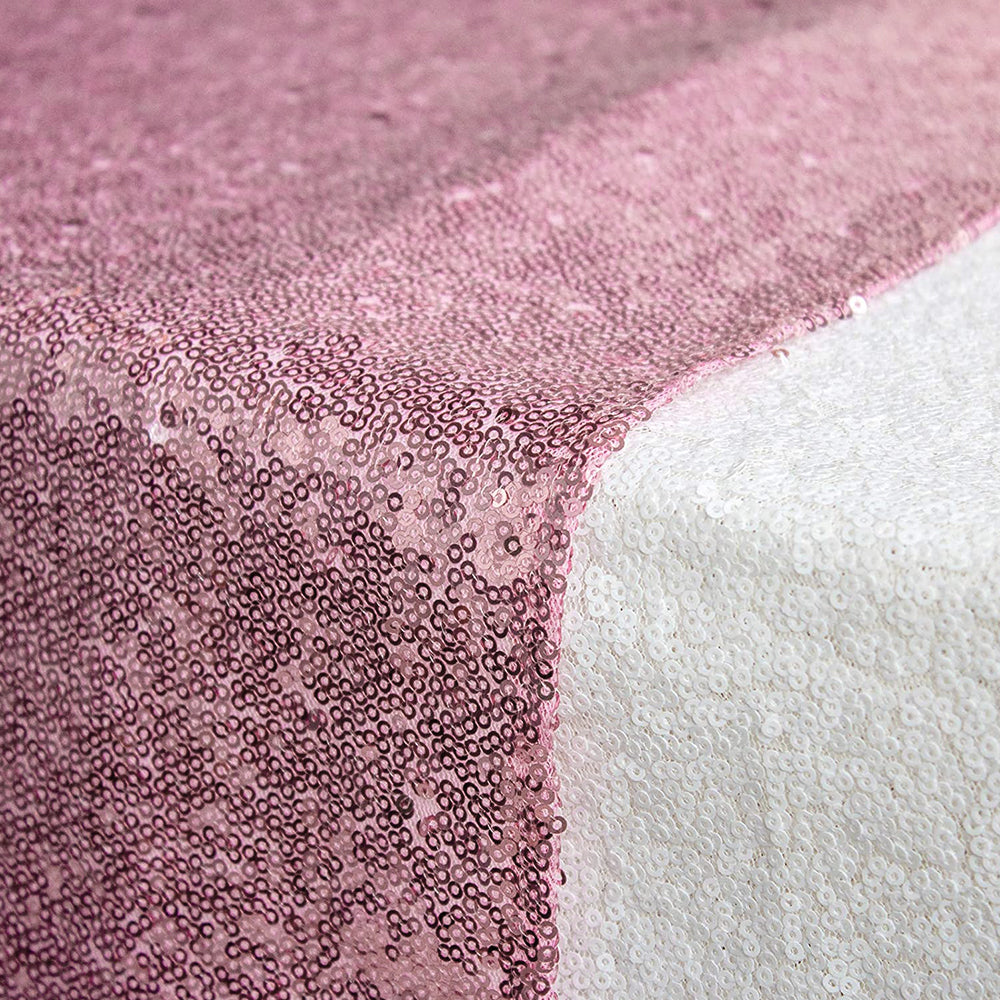Pink Sequin Table Runners 72 X 12 Inch, Pack of 5, Sparkly Elegant Shiny Glitter for Valentine'S Day Wedding Decoration