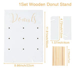 Wooden Donut Wall Stand Donut Party Decoration Doughnut Holder Wedding Party Decor Birthday Party Supplies Baby Shower