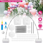 7.2 Ft. Balloon Arch Stand Kit Adjustable Background Balloon Frame Stand Set, Trellis Accessory