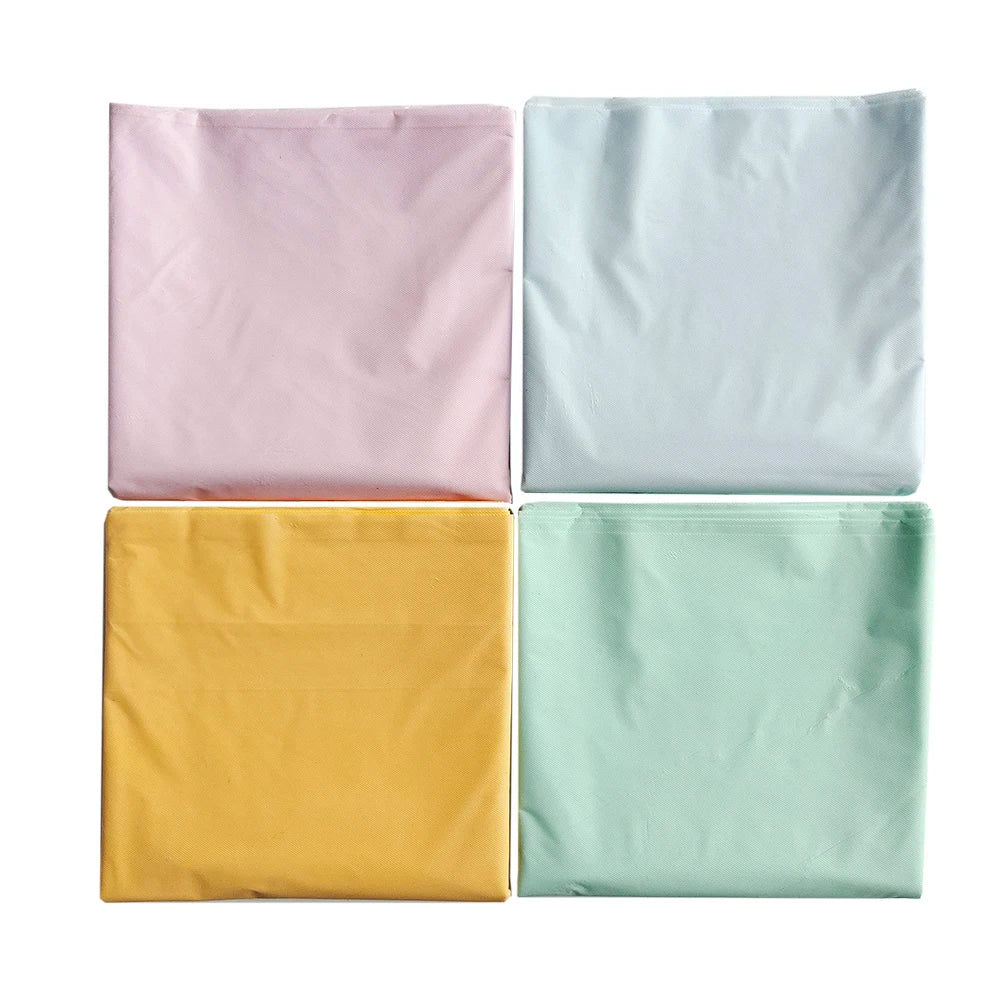 Disposable Tablecloth White Pink Table Cover Plastic Rectangle Desk Cloth for Birthday Wedding Party Table Decor Xmas