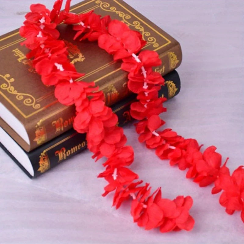 5Pcs 100CM Artificial Cherry Blossom Vine Silk Flowers for Party Wedding Ceiling Decor Fake Garland Arch Ivy Diy Party Decor