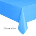 Disposable Tablecloth White Pink Table Cover Plastic Rectangle Desk Cloth for Birthday Wedding Party Table Decor Xmas