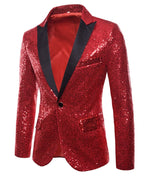 Men Glitters Suit Jackets Sequins Party Button Dance Bling Coats Wedding Party Men Blazer Gentleman Formal Suit plus Size 2XL