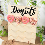 Wooden Donut Wall Stand Donut Party Decoration Doughnut Holder Wedding Party Decor Birthday Party Supplies Baby Shower