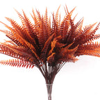 4PCS Artificial Fall Plants Plastics Fake Eucalyptus Shrubs Outdoor Plant for Garden Home Autumn Decoration Festival Party Decor