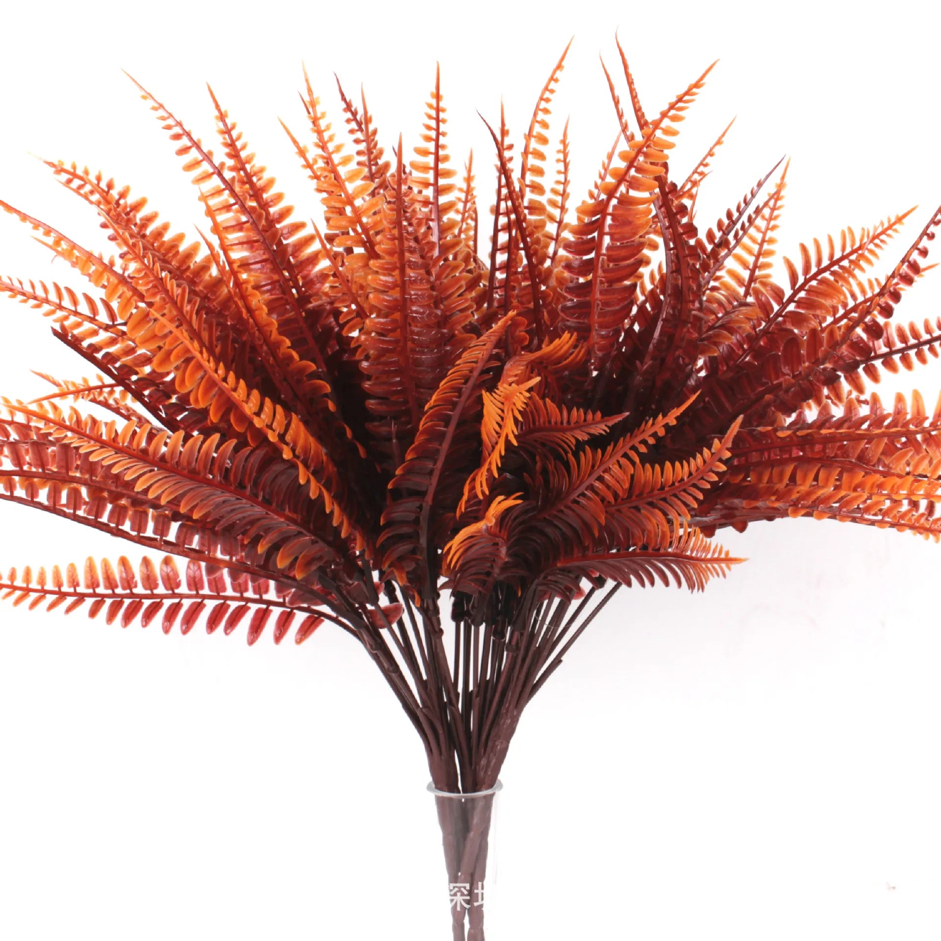 4PCS Artificial Fall Plants Plastics Fake Eucalyptus Shrubs Outdoor Plant for Garden Home Autumn Decoration Festival Party Decor