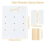 Wooden Donut Wall Stand Donut Party Decoration Doughnut Holder Wedding Party Decor Birthday Party Supplies Baby Shower