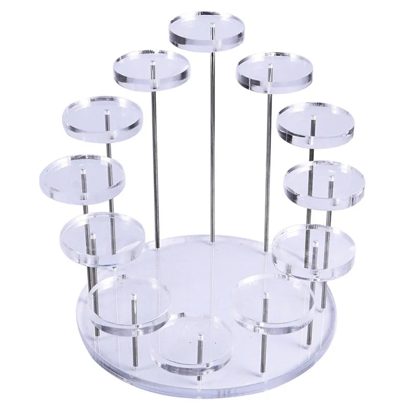 Cupcake Stand Acrylic Display for Jewelry Cake Dessert Rack Party Decor